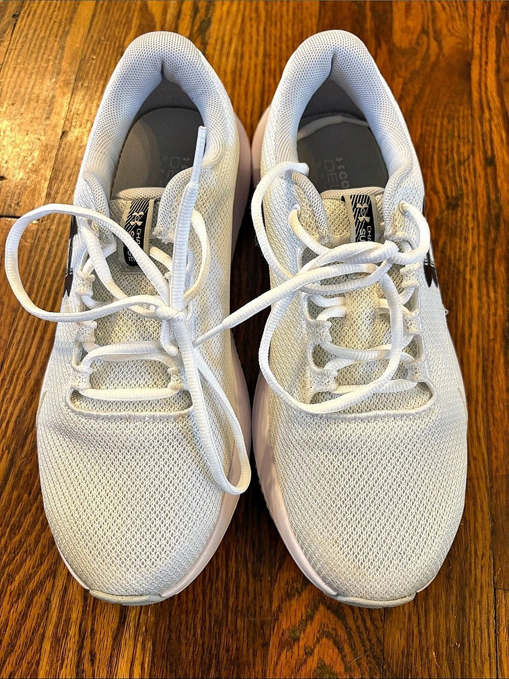 🎉LN! Under Armour Charged Assert 10 Athletic Shoes White US 8.5 Men’s 10 women’s